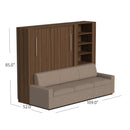 Wall Bed with Extended Sofa