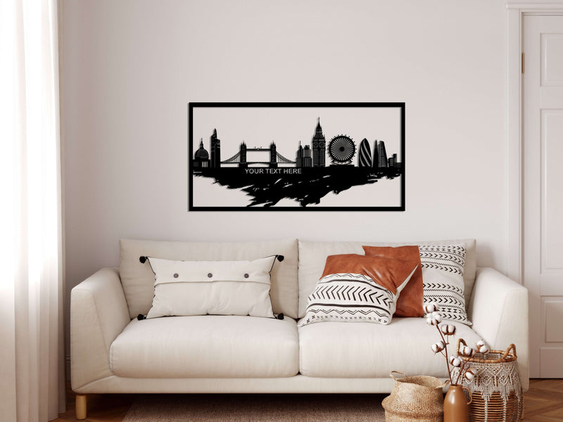 Personalized London Metal Wall Art
