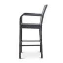 Outdoor Wicker Barstools With Rattan And Iron Frame