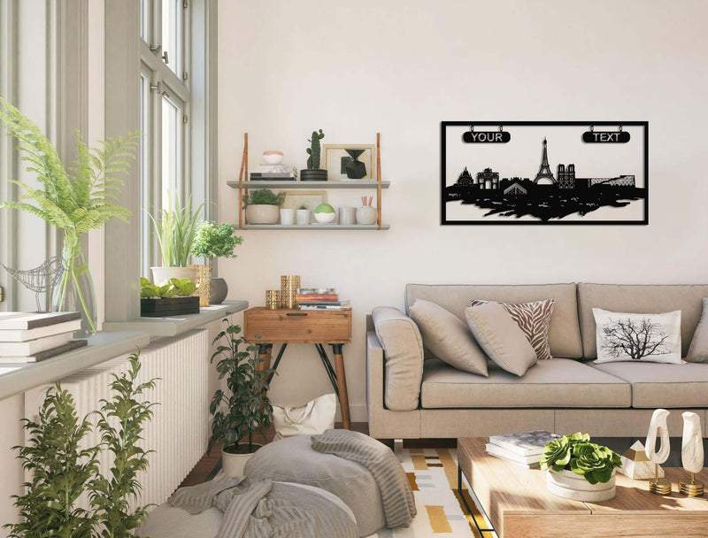 Personalized Paris Metal Wall Art