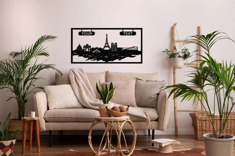Personalized Paris Metal Wall Art