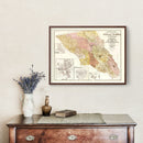 Vintage Map of Sonoma County, California 1900