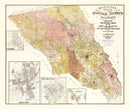 Vintage Map of Sonoma County, California 1900