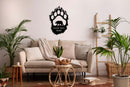 Personalized Bear Paw Metal Wall Art