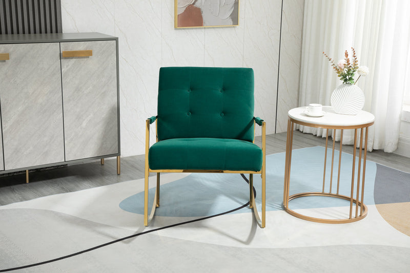 Accent Chair, leisure rocking chair with Stainless steel feet