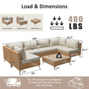 K&K 7-Piece Wicker Patio Furniture Set by HouseOfZazla