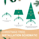 9FT Christmas Tree with 2435 PE+PVC Tips