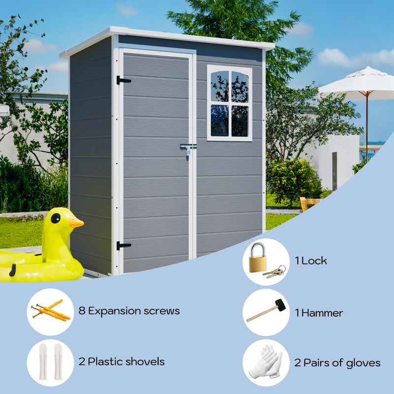 5x3ft Resin Shed, photo 9 of 10