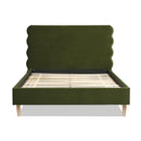 Stockholm - Modern Wavy Headboard Platform Bed by HouseOfZazla