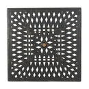Enchantia Outdoor Square Dining Table with Weave Tabletop and Flared Legs - Copper by HouseOfZazla