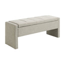 Modern Upholstered Large Bed End Bench With Storage by Unique Piece Furniture