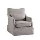 Traditional Design London Skirted Swivel Chair by Unique Piece Furniture