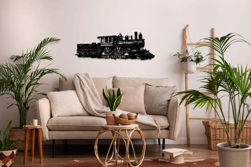 Personalized Train Metal Wall Art