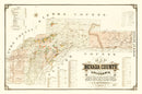 Vintage Map of Nevada County, California 1880