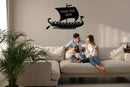 Personalized Viking Ship Metal Wall Art