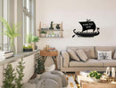 Personalized Viking Ship Metal Wall Art