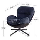 360° Swivel Office Chair, No Wheels by HouseOfZazla
