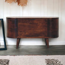 Solid Wood Light Rounded Lid-up Blanket Box