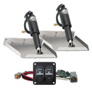 Lenco 12" x 12" Edge Mount Trim Tab Kit w/Double Rocker Switch Kit
