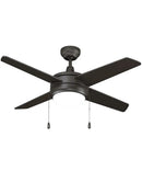 52" Europa IV 4-Blade Ceiling Fan Oil Rubbed Bronze Finish with Integrated LED Light by LampsUSA