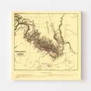 Vintage Map of the Grand Canyon 1904