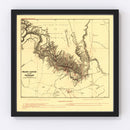 Vintage Map of the Grand Canyon 1904