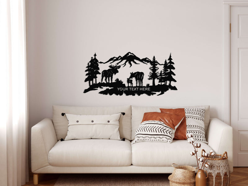 Personalized Moses Family Metal Wall Art