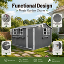 12x10 FT Outdoor Metal Storage Shed