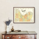 Vintage Map of Colbert County, Alabama 1896