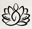Personalized Lotus Metal Wall Art