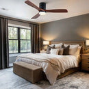 Low Profile Flush Mount Intergrated LED Ceiling Fan With Light And Silent Reversible Motor