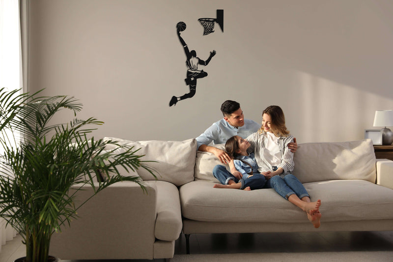 Basketball Metal Wall Art