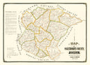 Vintage Map of Oglethorpe County, Georgia 1894