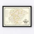 Vintage Map of Oglethorpe County, Georgia 1894