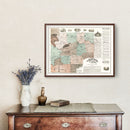 Vintage Map of Cherokee County, Georgia 1895