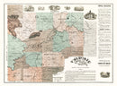 Vintage Map of Cherokee County, Georgia 1895
