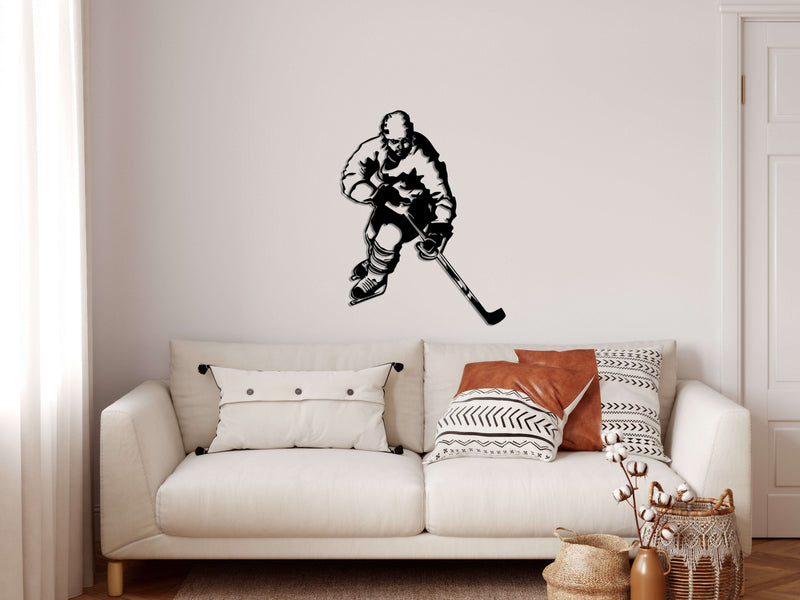 Ice Hockey Metal Wall Art