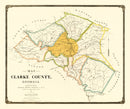 Vintage Map of Clarke County, Georgia 1893