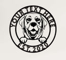 Personalized Dog Metal Wall Art