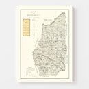 Vintage Map of Coffee County, Georgia 1891