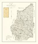 Vintage Map of Coffee County, Georgia 1891