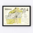 Vintage Map of Floyd County, Georgia 1895