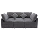 Sectional Sofa Modular U-Shaped With Ottoman & USB Ports by Unique Piece Furniture