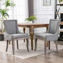 Ultra - Side Dining Chair, Nail Head (Set of 2) by Unique Piece Furniture