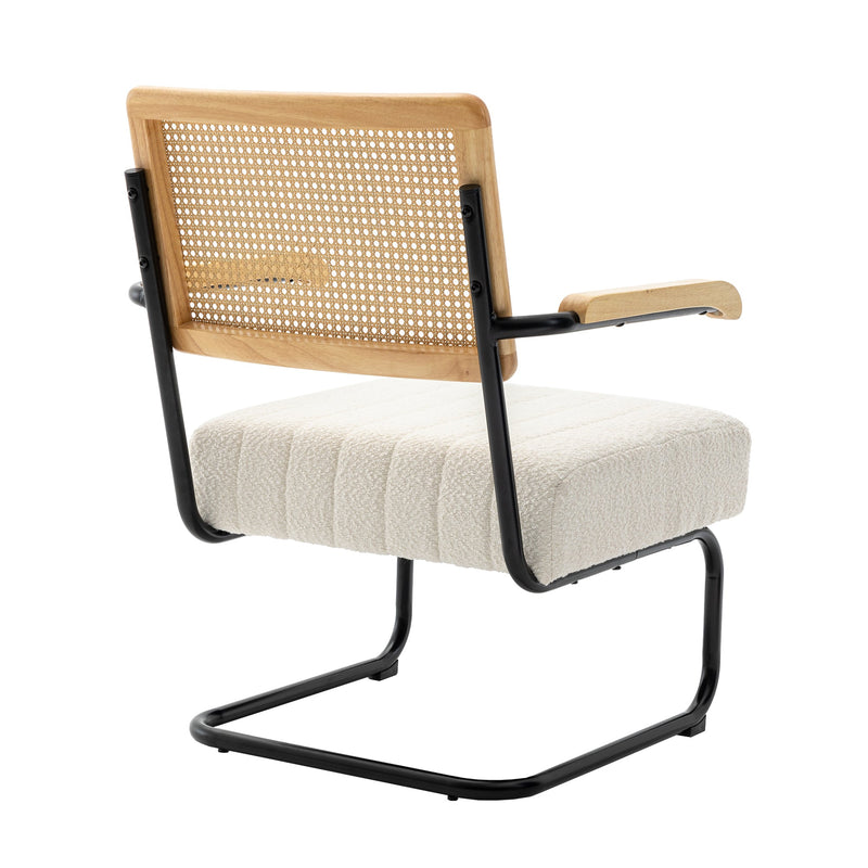 Accent Chair - Modern Industrial Slant Armchair with Metal Frame - Premium High Density Soft Single chair for Living Room Bedroom