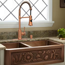 One-Handle Pre-Rinse Spring Copper Kitchen Faucet - AK96566-C