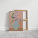 Twilight Leaves in a Pale Blue Vase