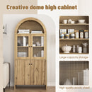 Modern Tech Inspired Dome Cabinet With LED Lighting by HouseOfZazla