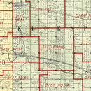 Vintage Map of Peoria County, Illinois 1904