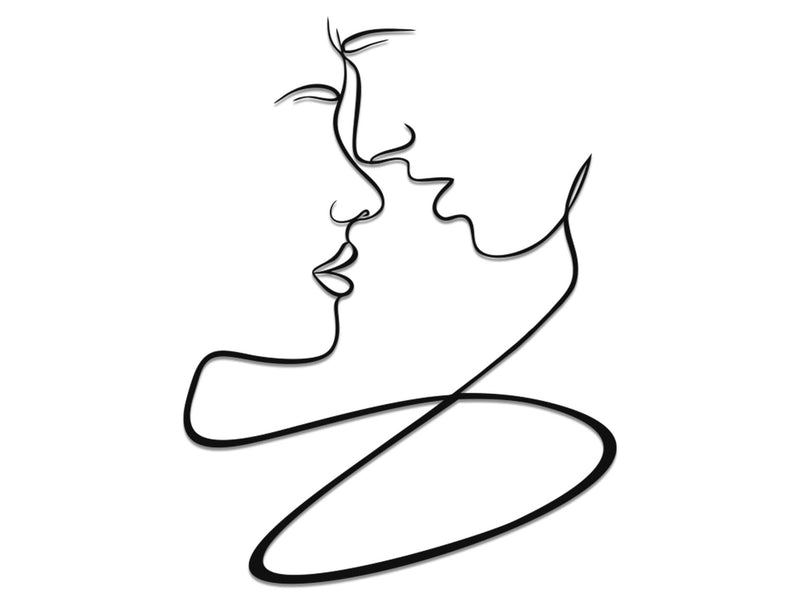 Lovers Metal Wall Art